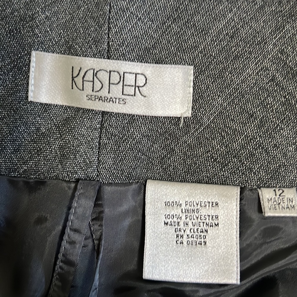 Kasper dress pants, size 12, black with silver - Picture 6 of 6